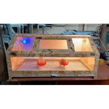 Yeni Model Üstten Kapaklı Civciv Büyütme Kafesi 100*50*40 - OSB