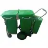 Çöp Toplama Arabası Çiftli 180 LT – 2 Kovalı