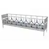 Küçükbaş Destekli Model 20li Çiftli Yemlik Kilit Sistemi (Galvaniz – 10 × 2) – 3.60 Metre