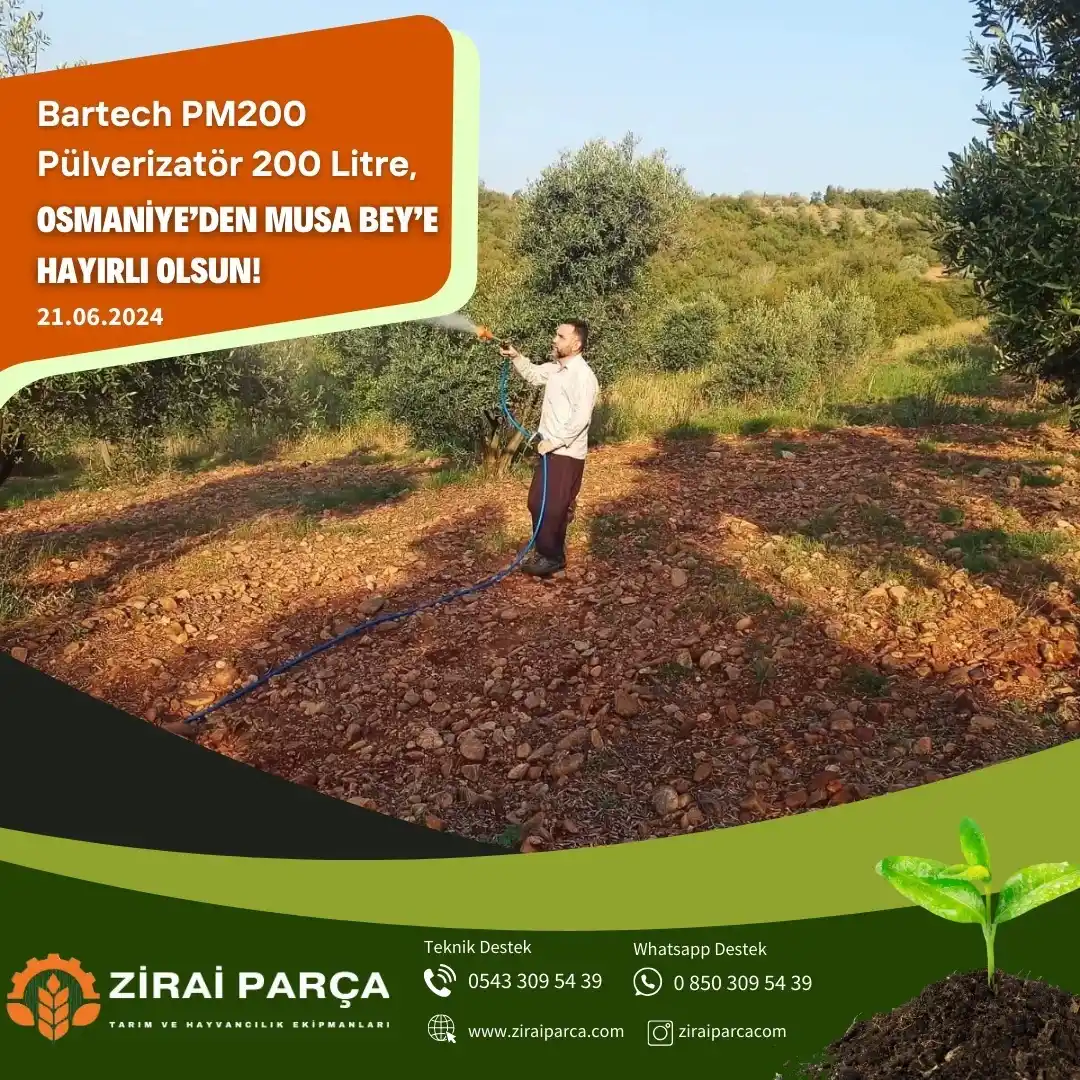 Osmaniye - Musa Bey - Bartech 200 Lt. İlaçlama Makinesi