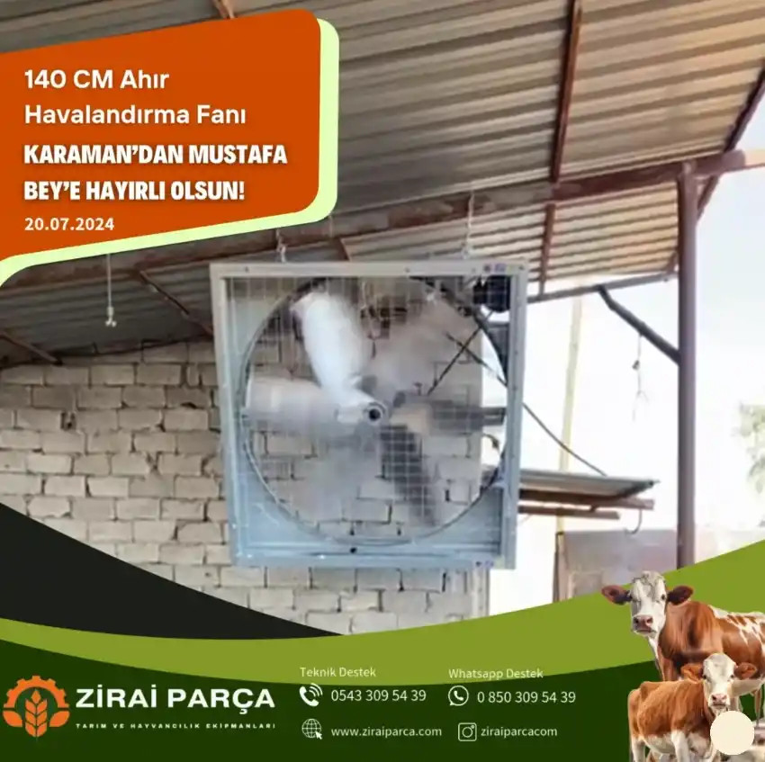 Karaman - Mustafa Bey - 140 cm Ahır Havalandırma Fanı