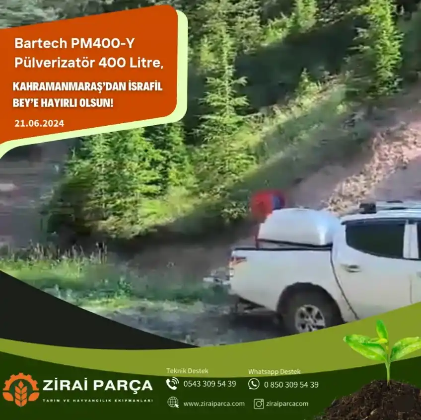 Kahramanmaraş - İsrafil Bey - Bartech 400 Lt. İlaçlama Mak.