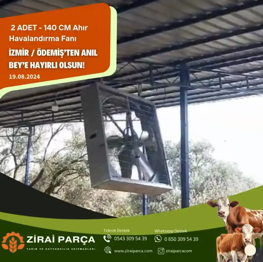 İzmir / Ödemiş - Anıl Bey - 140 cm Ahır Havalandırma Fanı