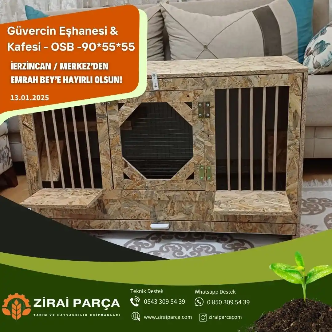 Erzincan’dan Emrah Bey - Güvercin Eşhanesi & Kafesi - OSB - 90*55*55