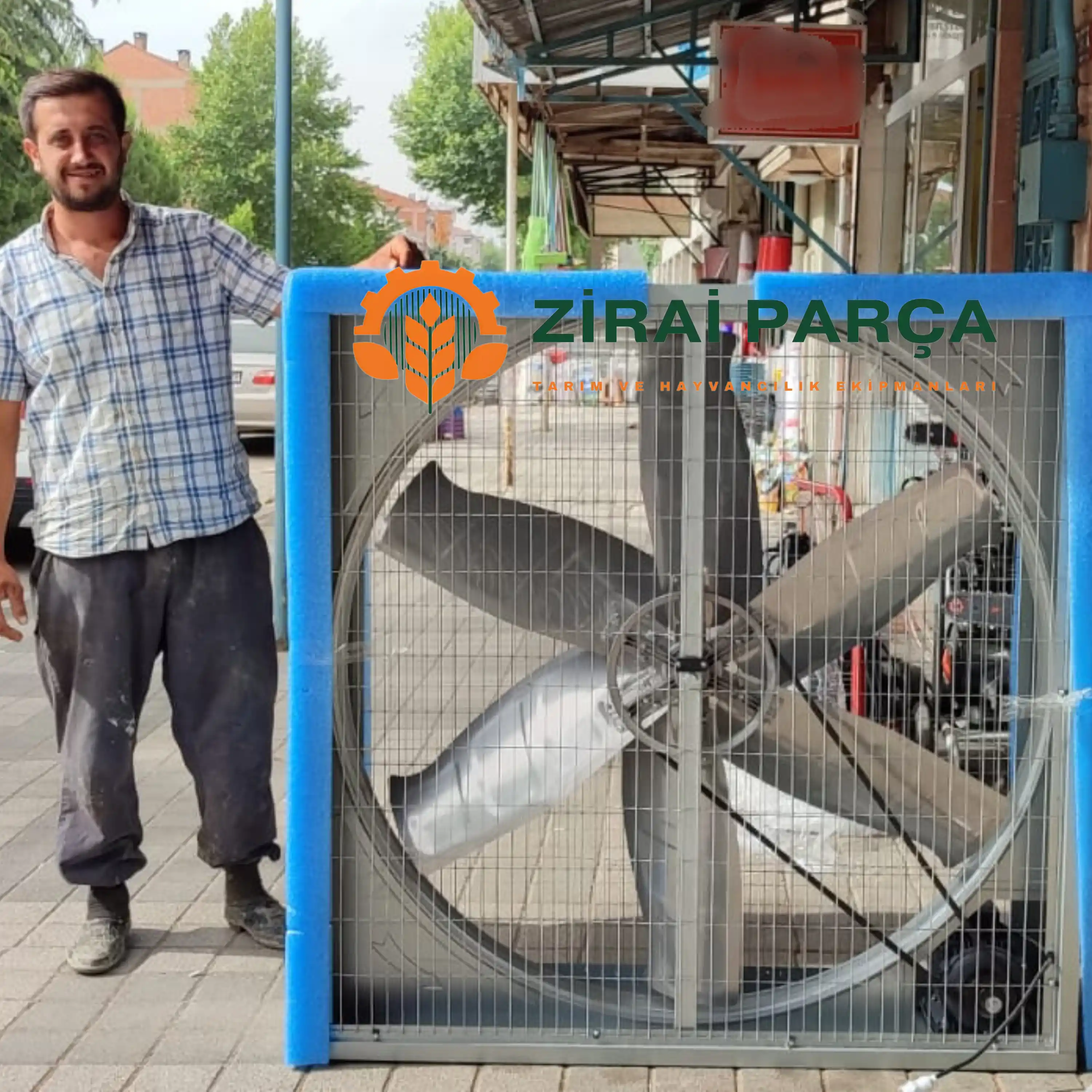 Kurtsan Ahır Havalandırma Fanı - Kare - 140 cm