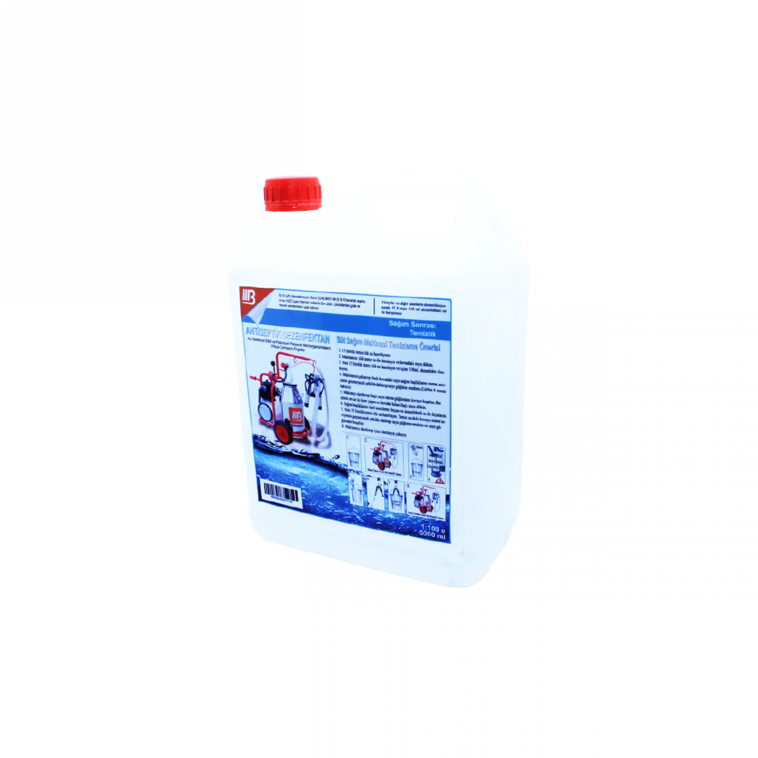 Süt Sağım Makinesi Temizleme Sıvısı 5 Lt