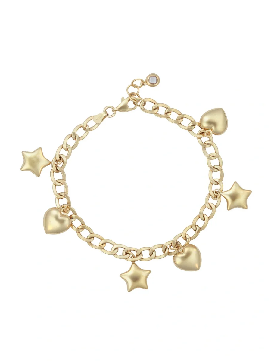 Yıldız Kalp Charmlı Bileklik