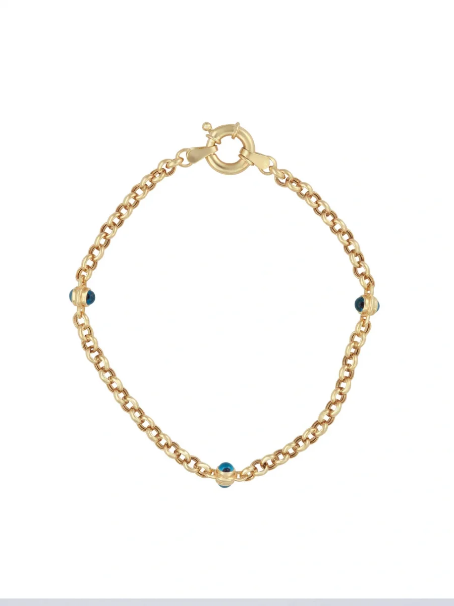 Doç Zincir Boncuk Göz Bileklik