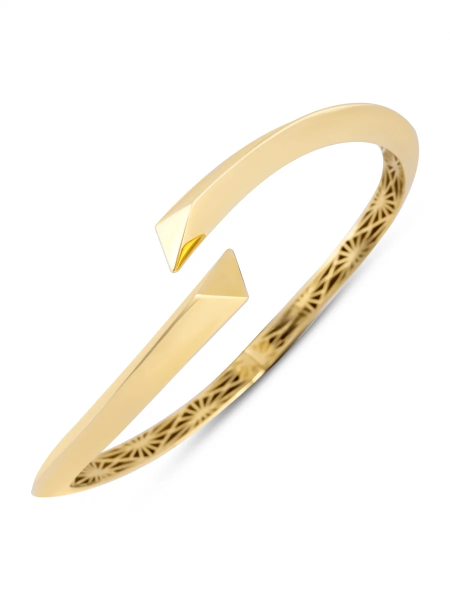 Piramit Desen Altın Kelepçe