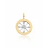 Burc Pusula Altın Kolye Ucu
