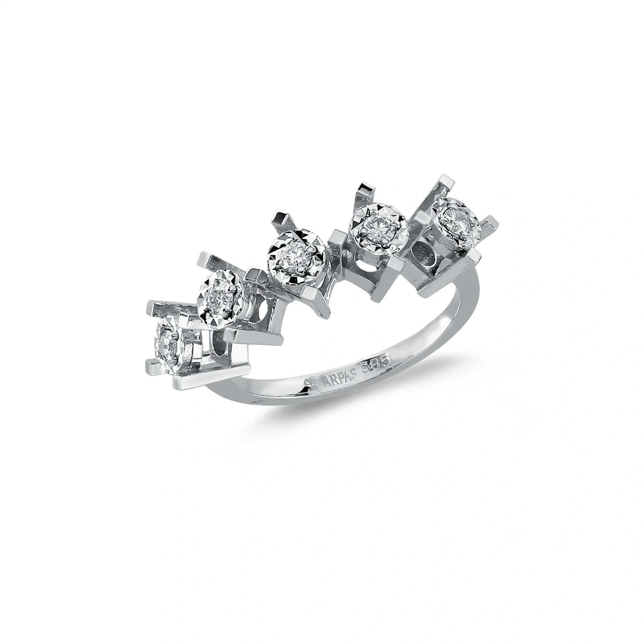 0.15 CT Pırlanta Beştaş Yüzük