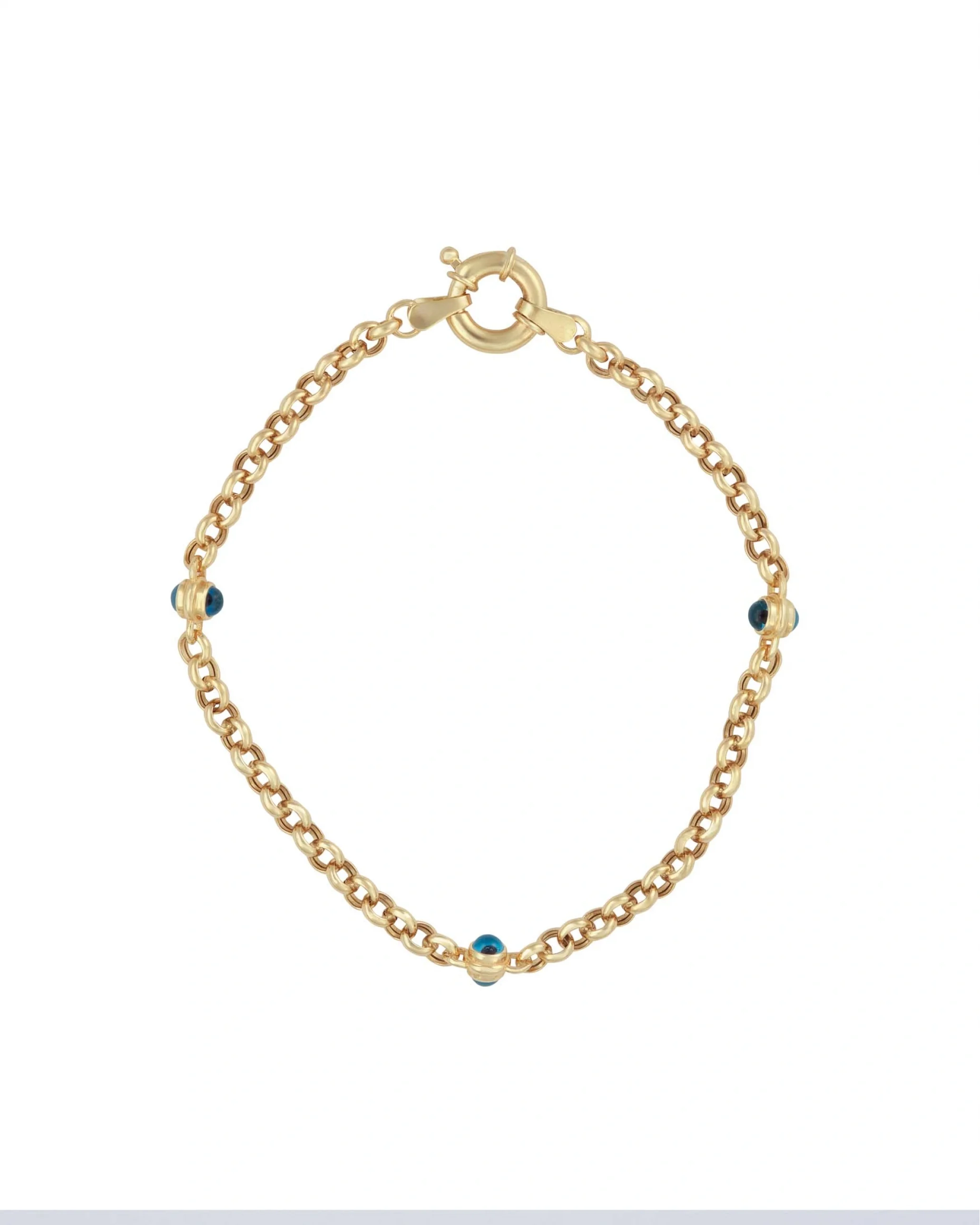 Doç Zincir Boncuk Göz Bileklik