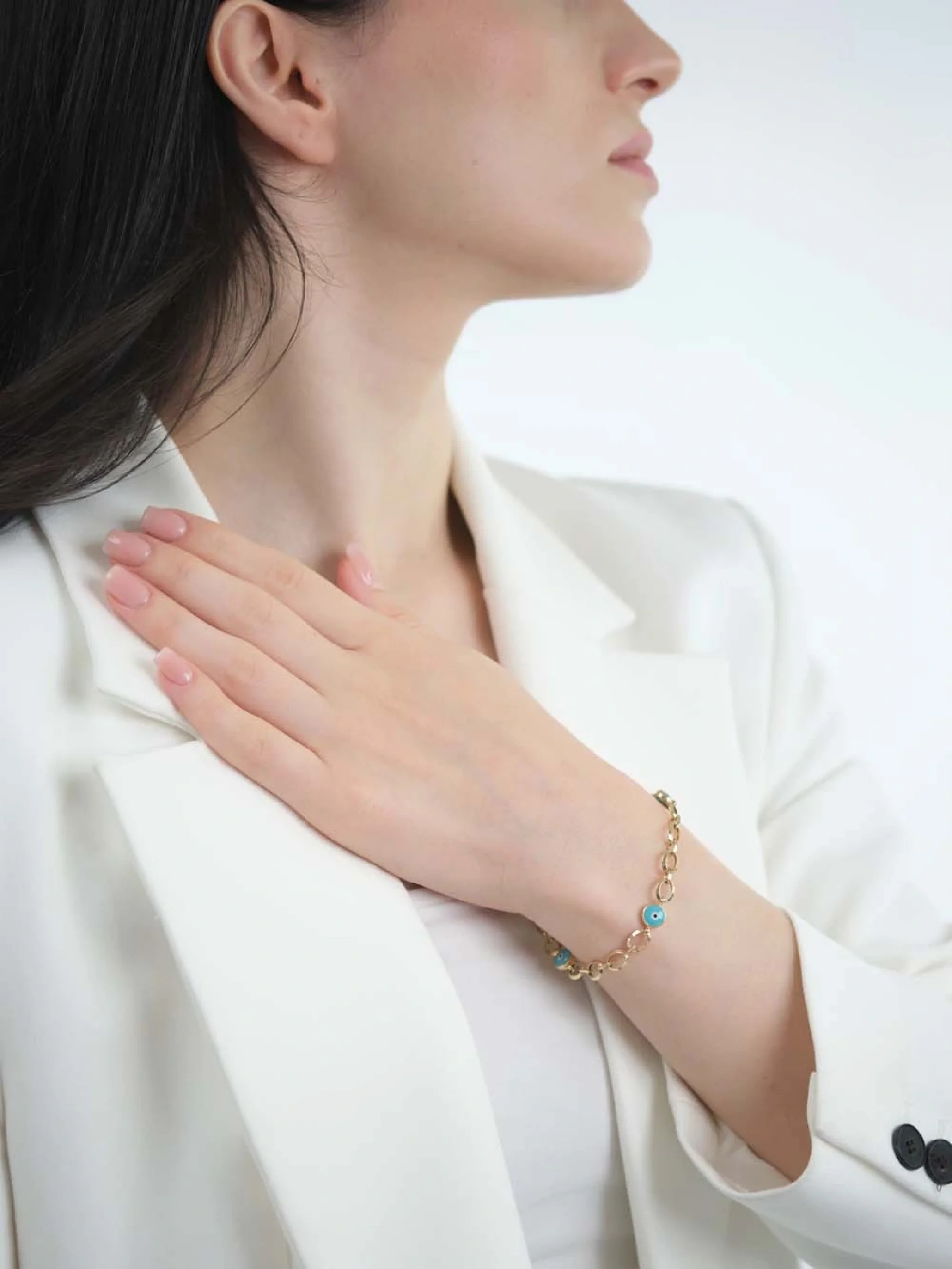 Oval Ataç Göz Bileklik