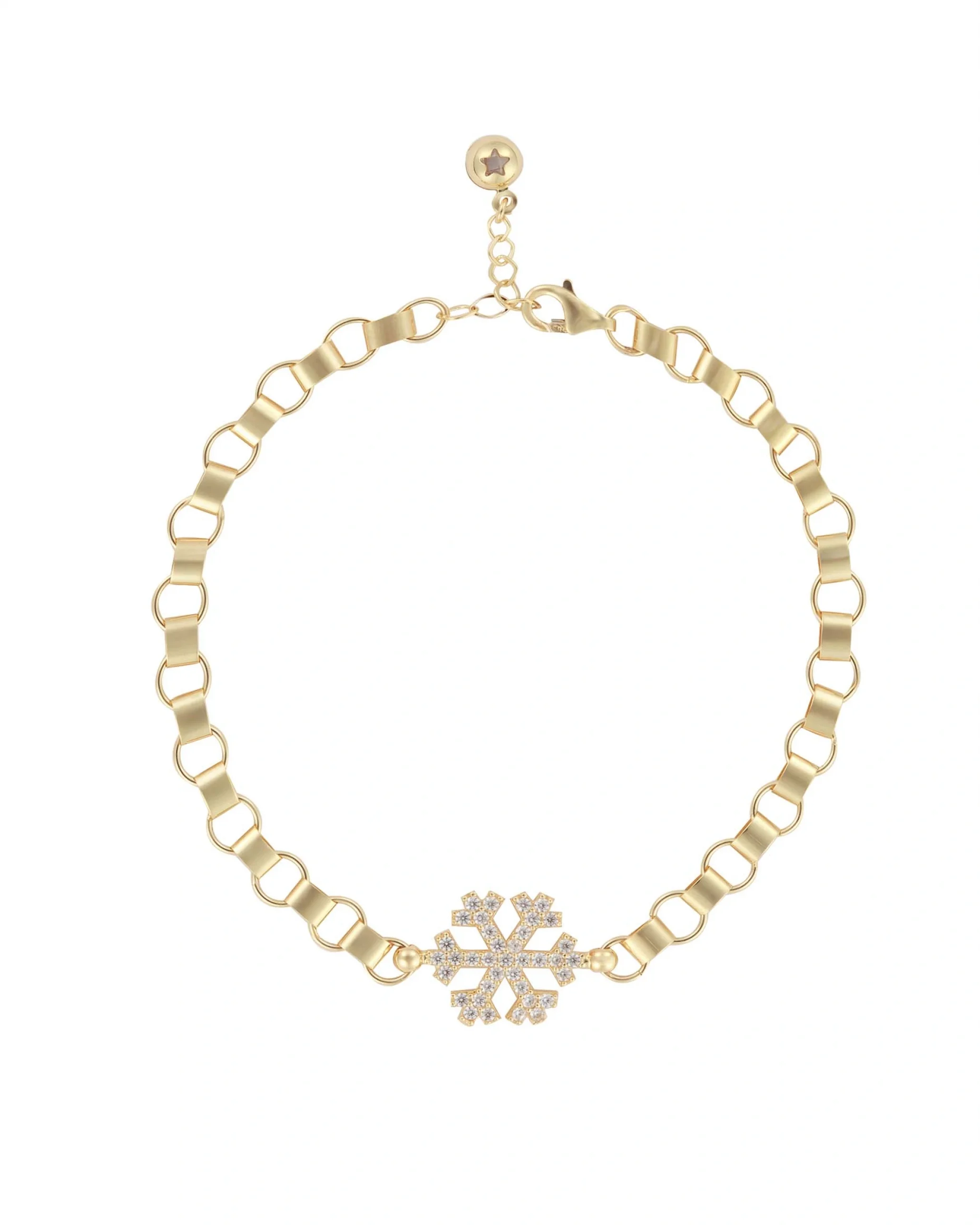 Taşlı Kar Tanesi Bileklik