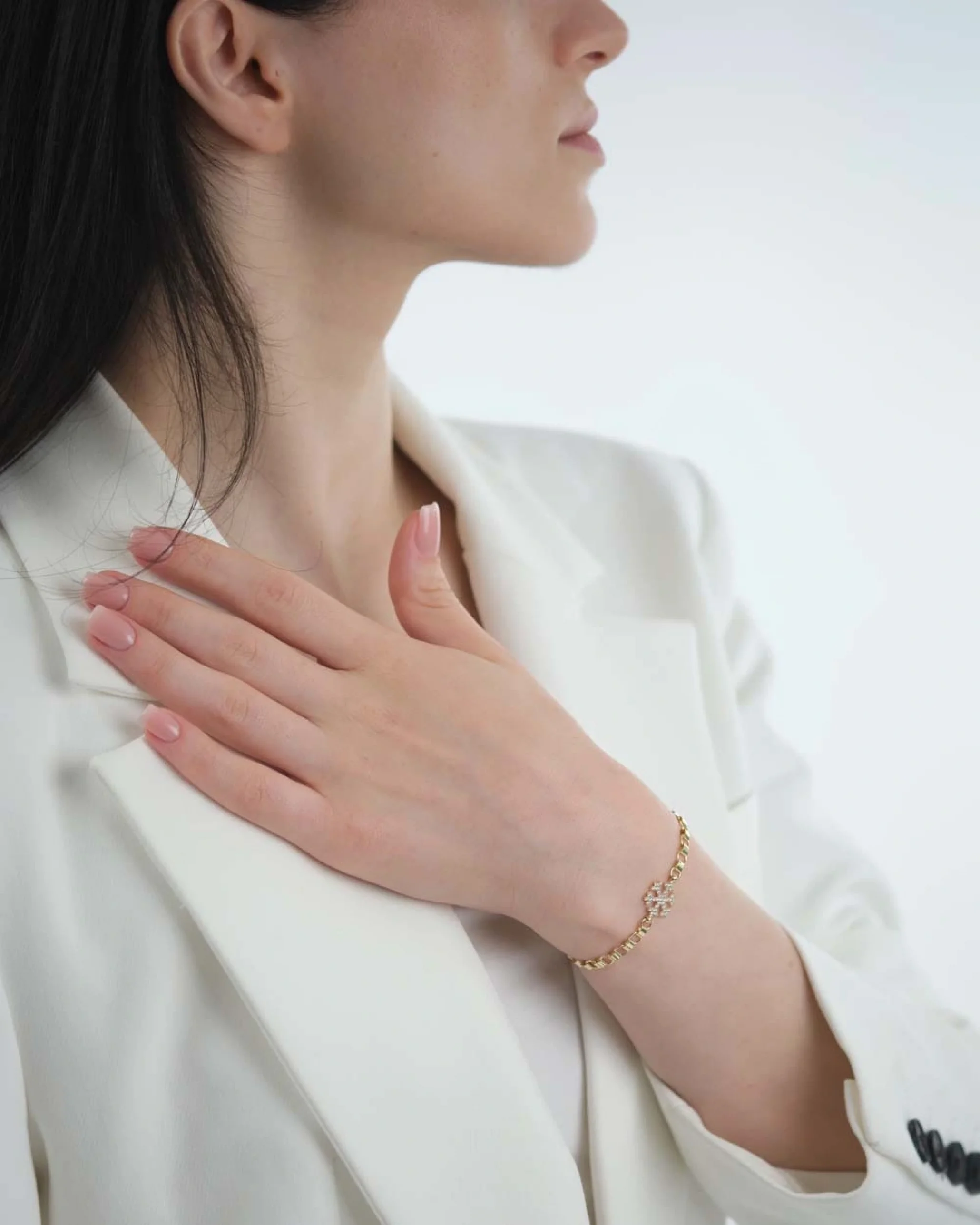 Taşlı Kar Tanesi Bileklik