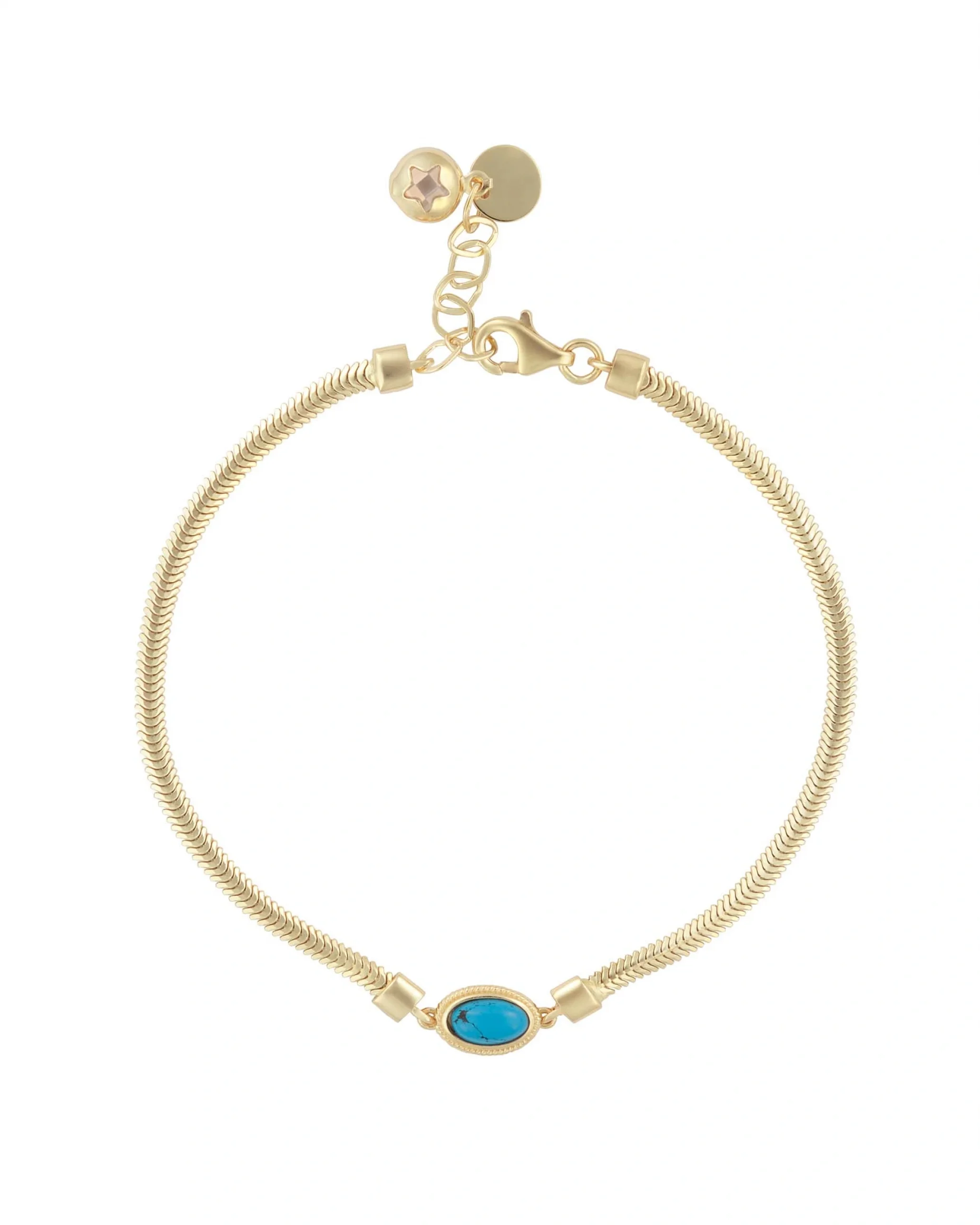 İtalyan Balık Sırtı Firuze Bileklik