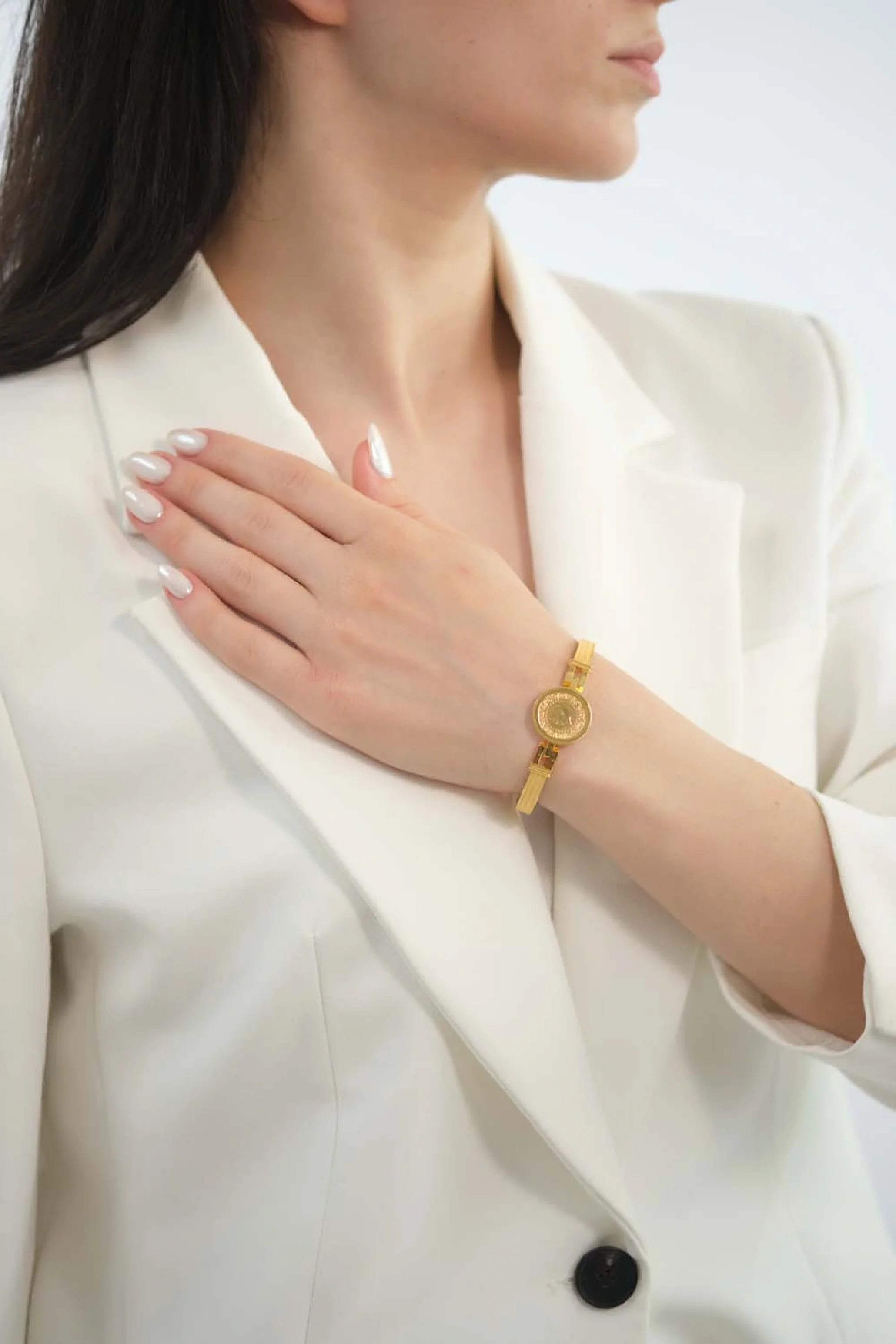 Hasır Kordon Paralı 22 Ayar Kelepçe