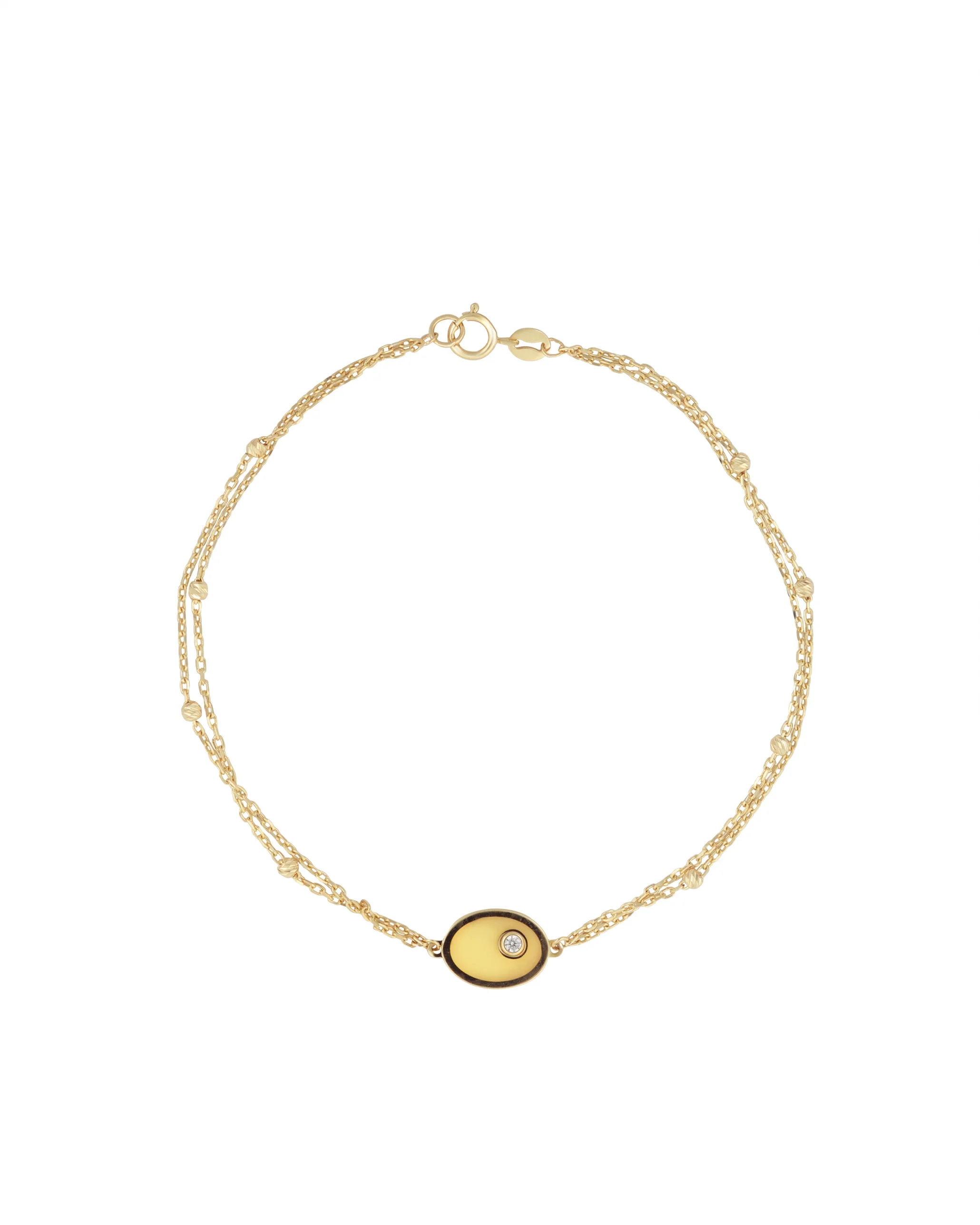 Sarı Mine Tektaş Altın Bileklik