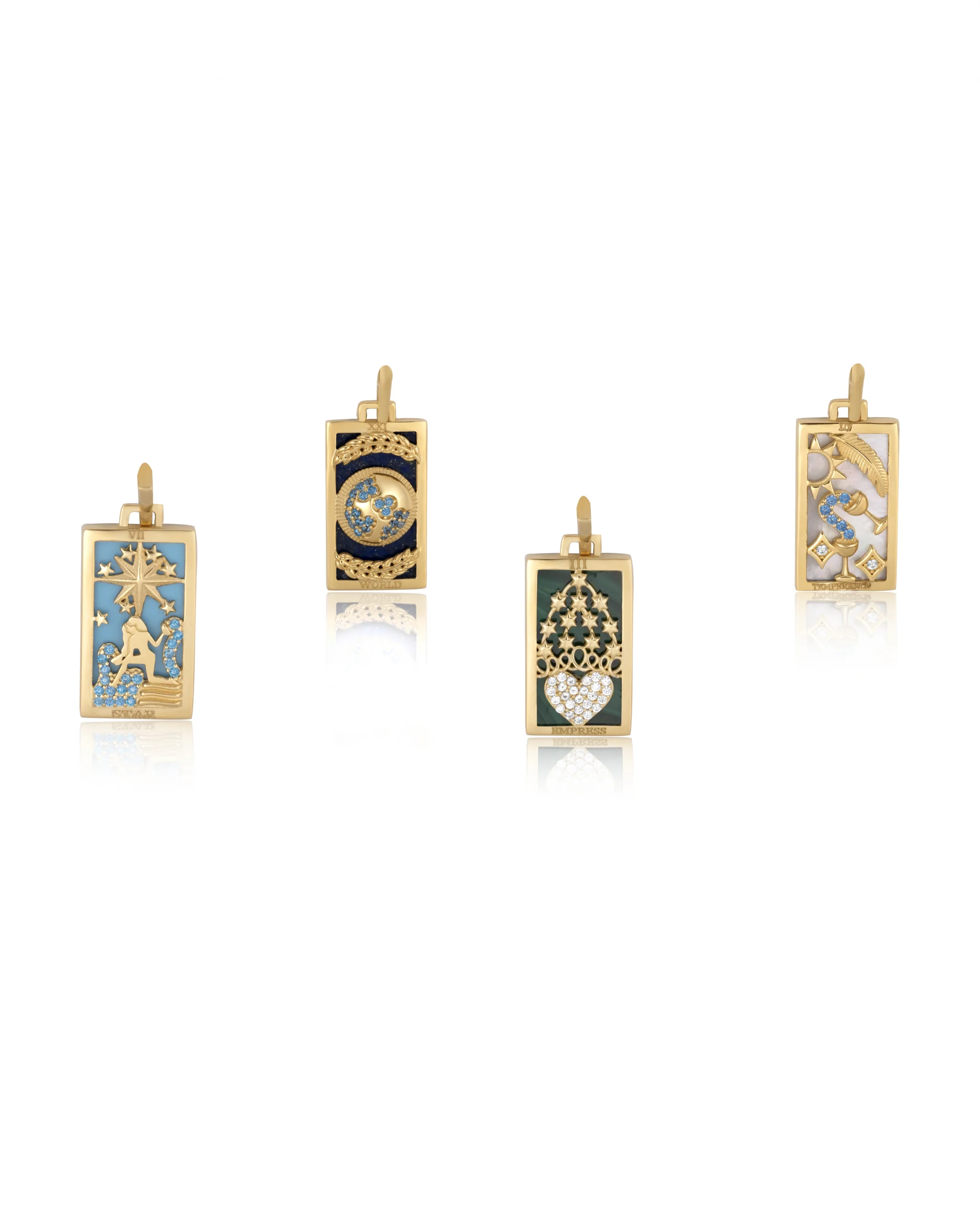 Dünya Motif Altın Kolye Ucu