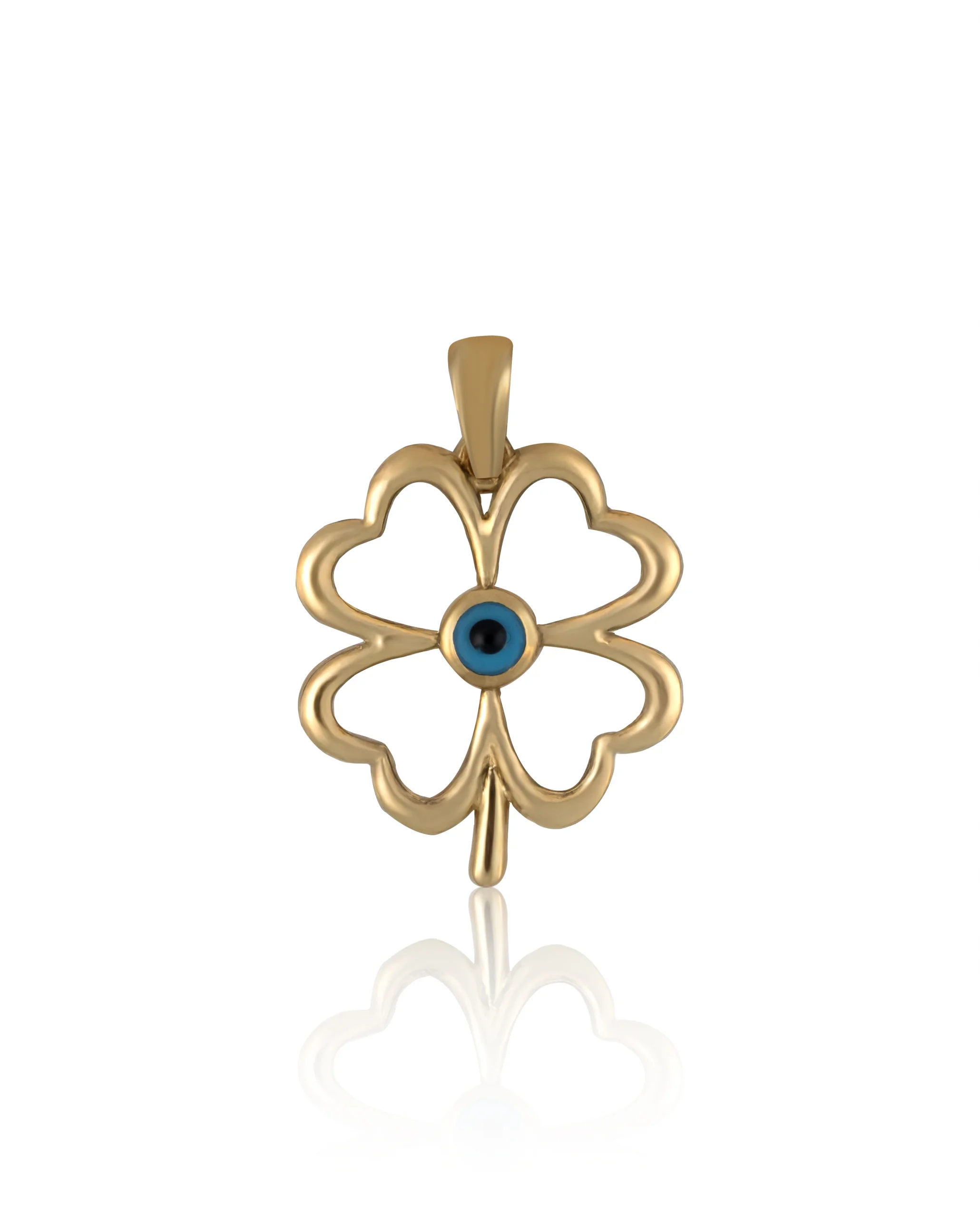 Boncuk Göz Yonca Kolye Ucu