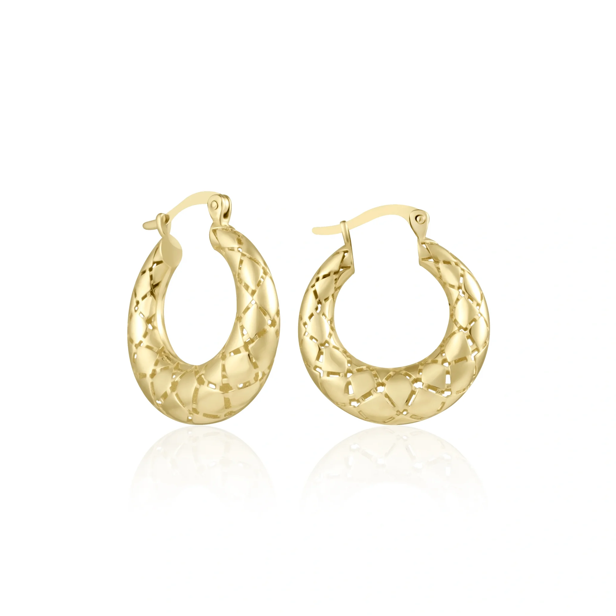 Pötür Desen Altın Küpe