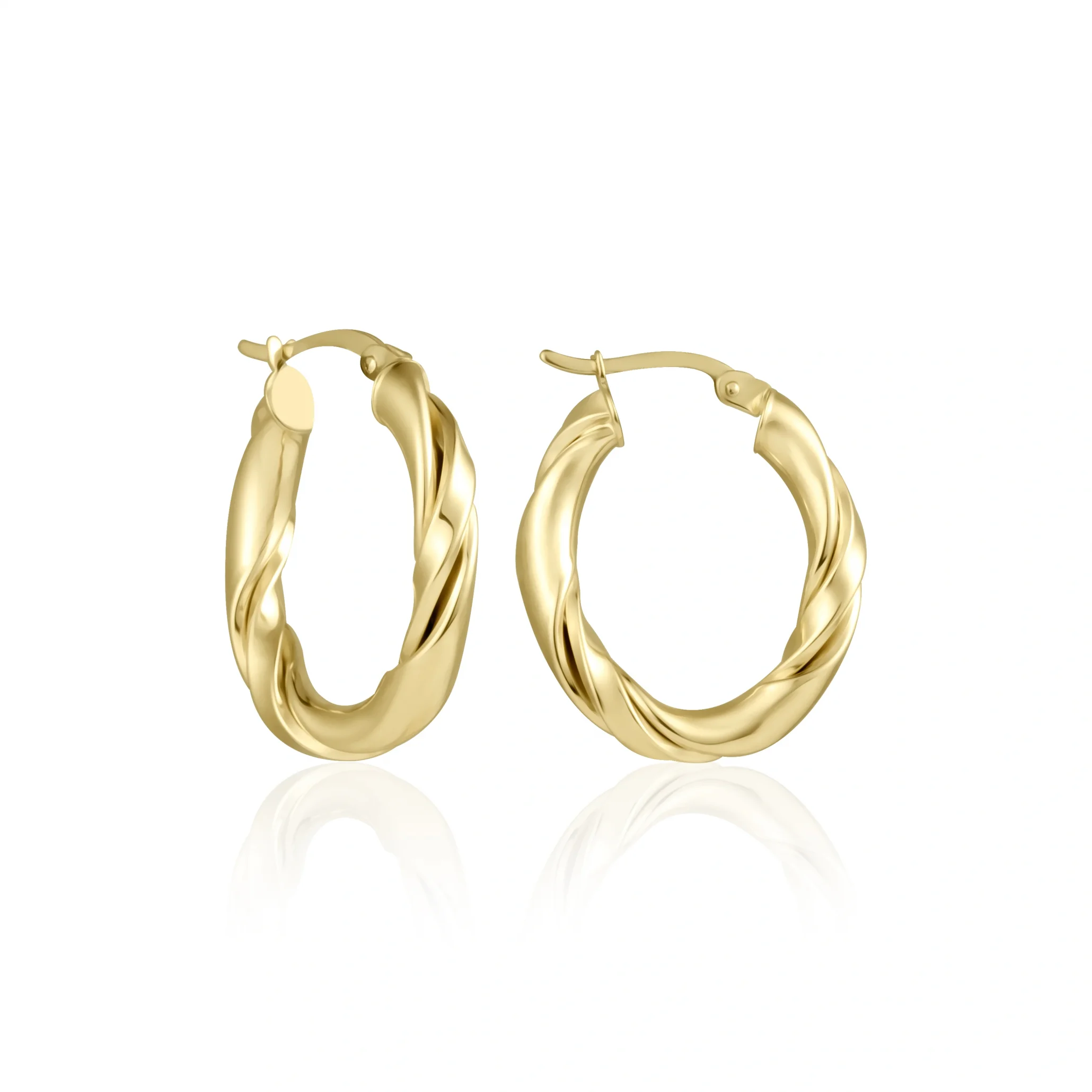 Yarı Burgu Altın Küpe