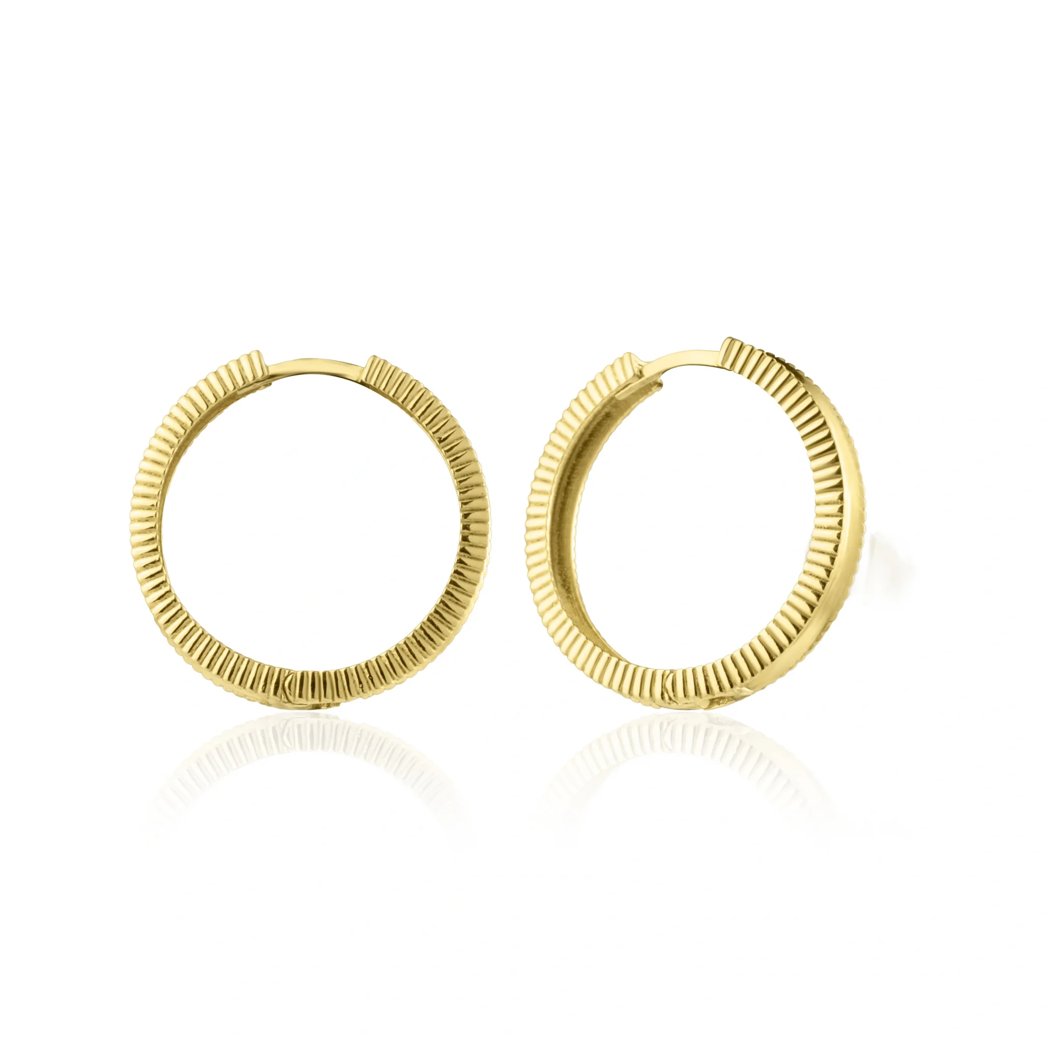 Büyük Boy Ajda Altın Küpe