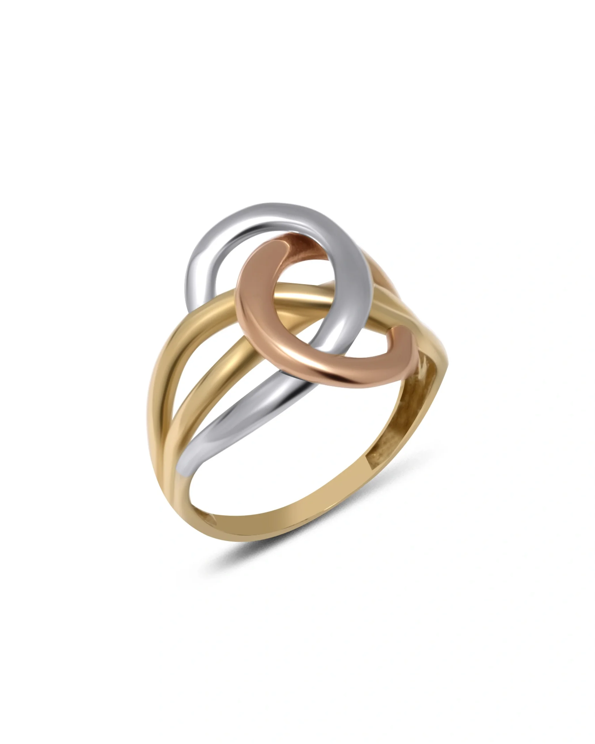 Üçleme Sarmal Altın Yüzük