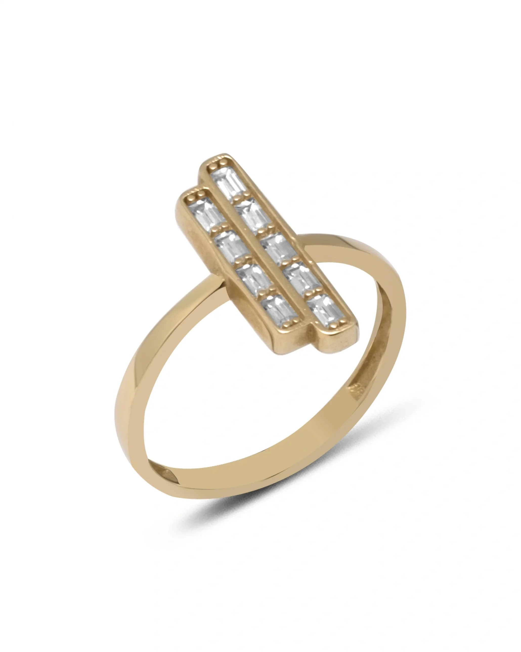 Taşlı Tasarım Altın Yüzük