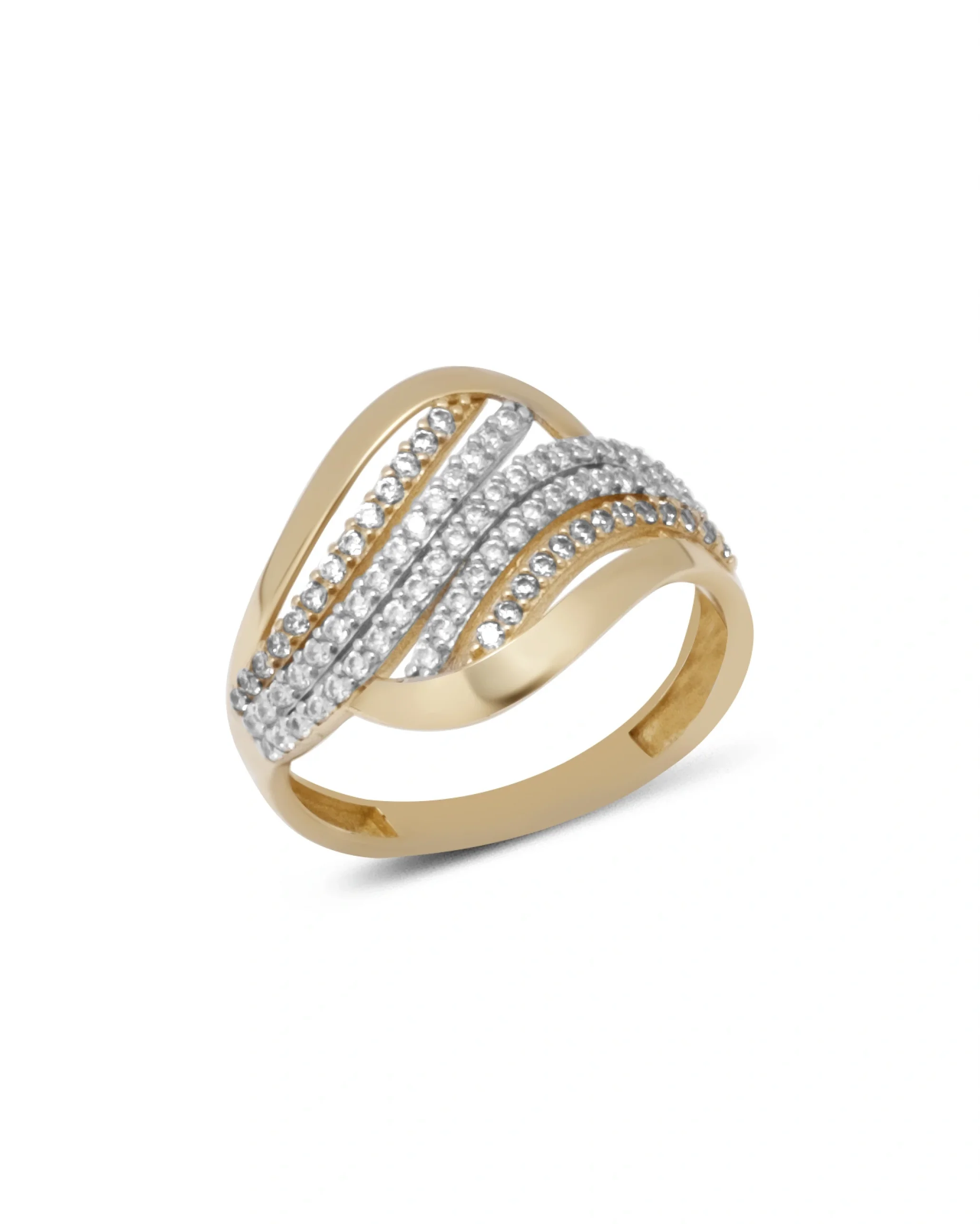 Dalga Desen Altın Yüzük