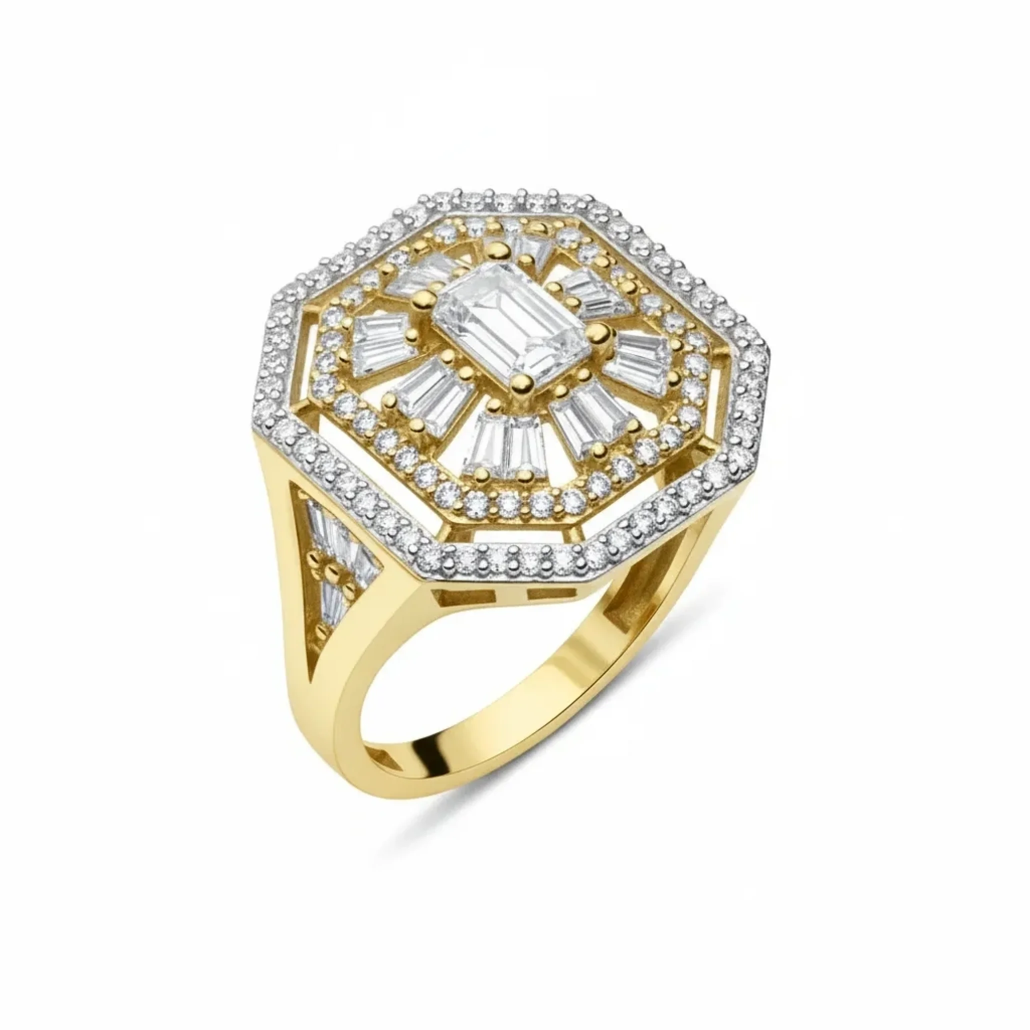 Sultan Taşlı Altın Yüzük