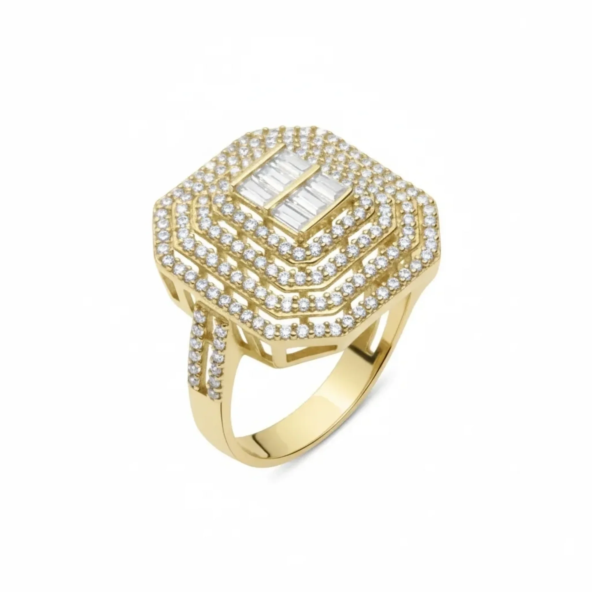 Pramit Dizilim Taşlı Yüzük