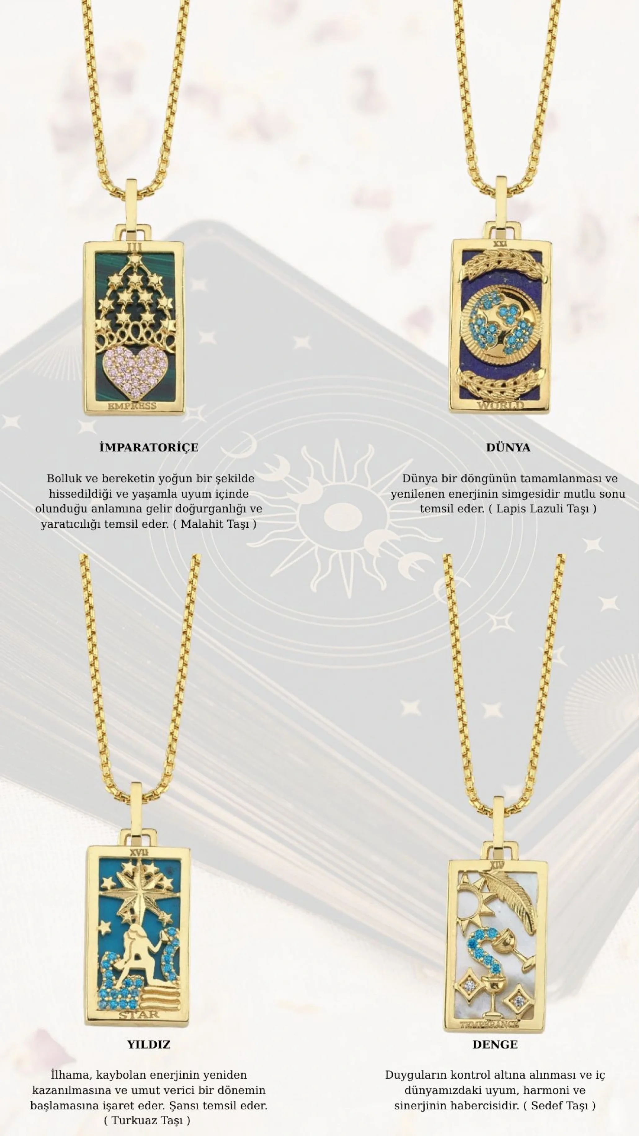 Dünya Motif Altın Kolye Ucu