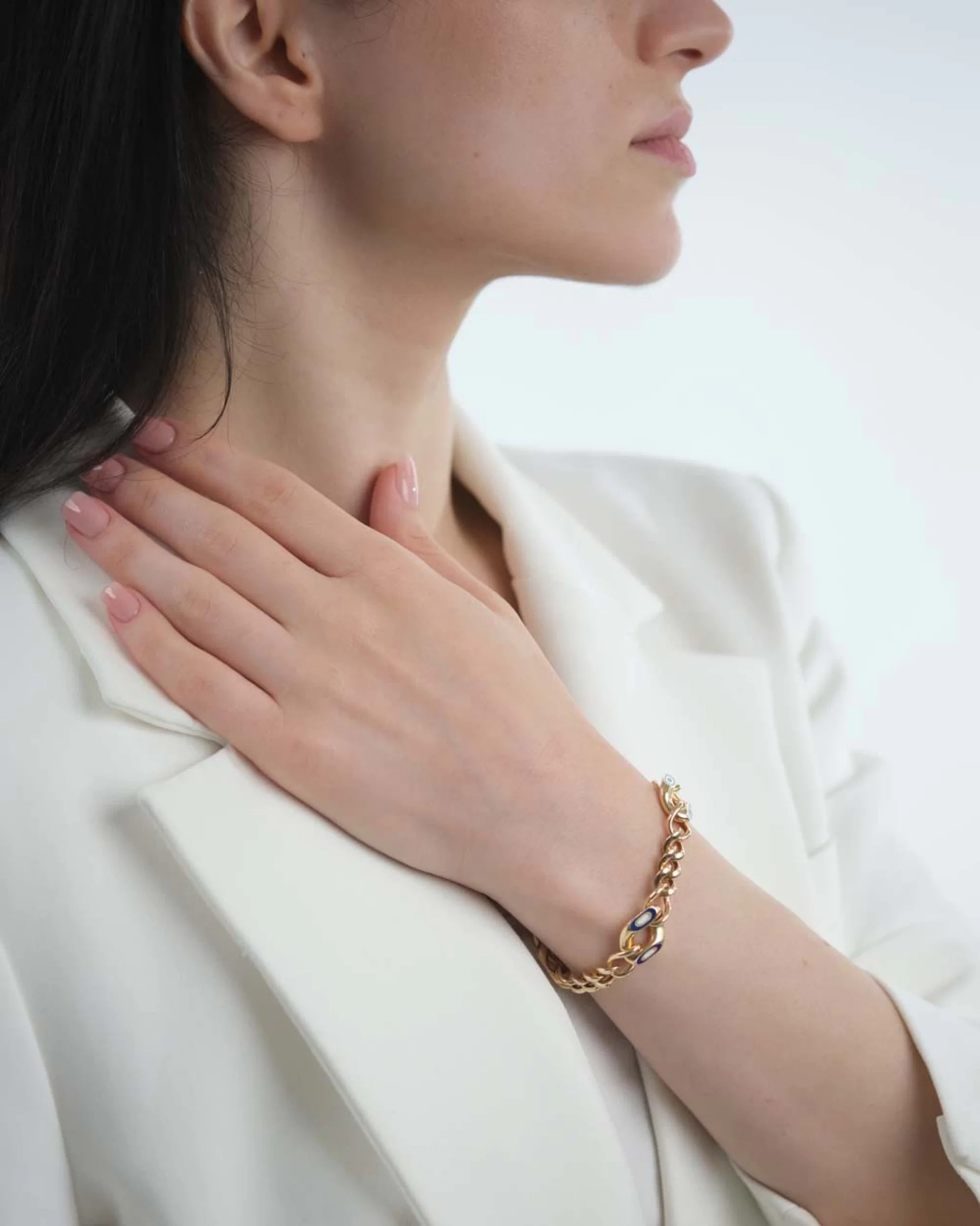 Mineli Altın Bileklik