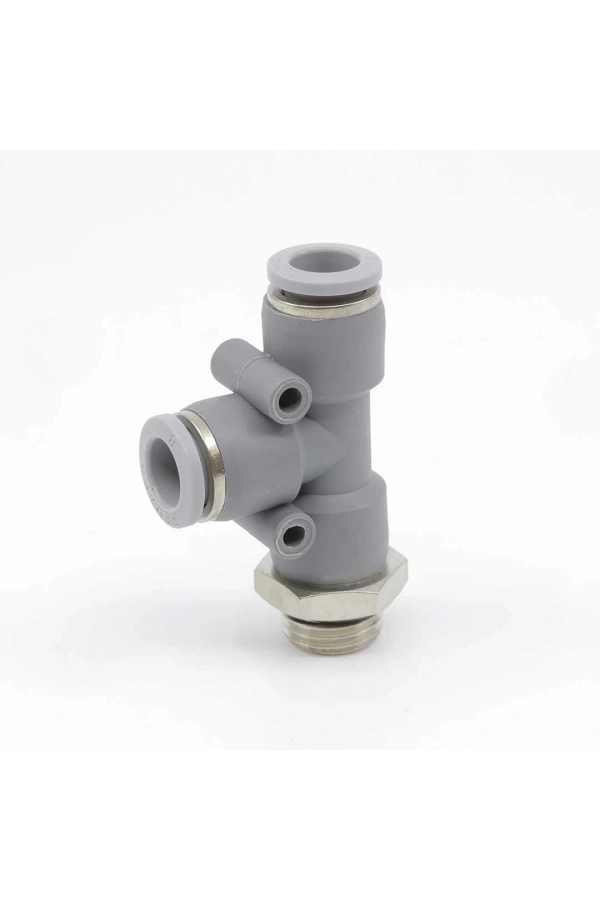 Dişli Plastik Pensli T-Şeklinde Bağlantı PRTY-1/4-8