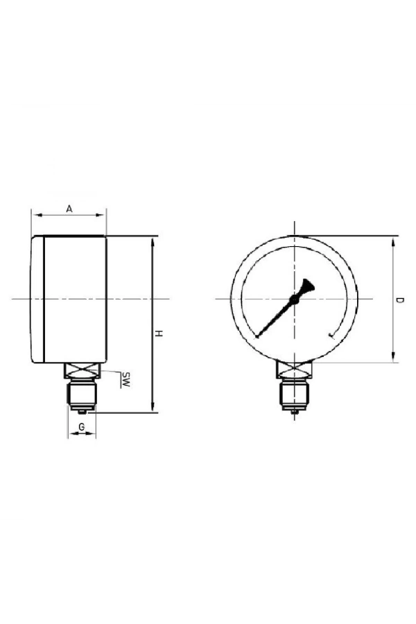 Manometre MA-50-LM-10-G14