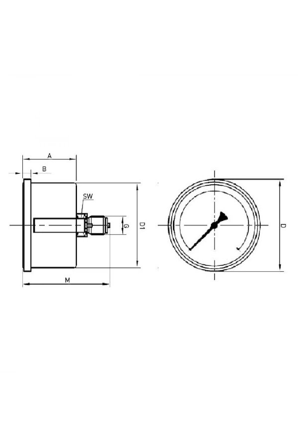 Vakum Ölçer MA-40-PM-V-G18