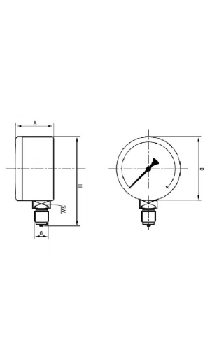 Manometre MA-40-LM-16-G18