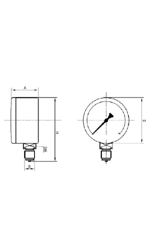 Vakum Ölçer MA-40-LM-V-G18