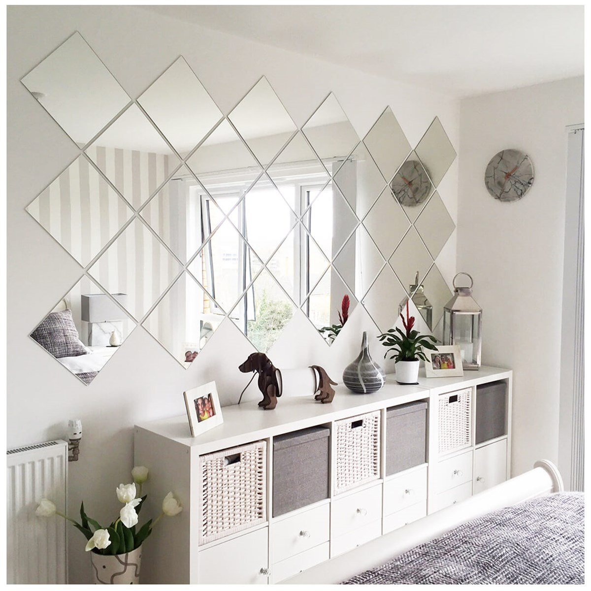 4'lü Dekoratif Ayna (30x30cm) - Gorsel 2