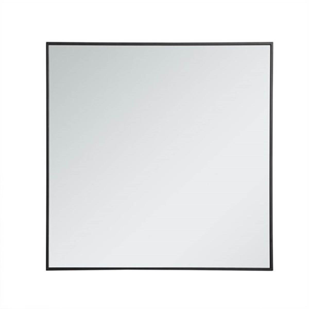 70x70 cm Metal Siyah Çerçeveli Dekoratif Ayna - Gorsel 6