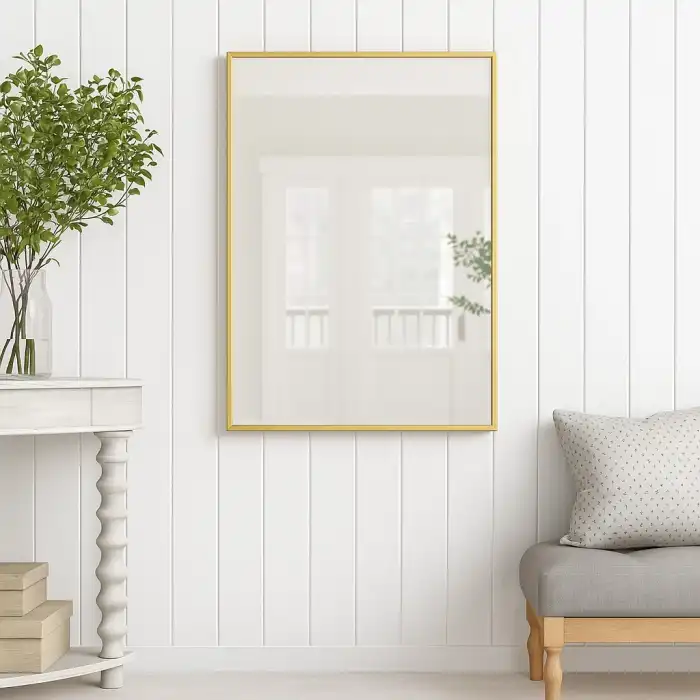 40x60 Metal Gold Çerçeveli Dekoratif Ayna