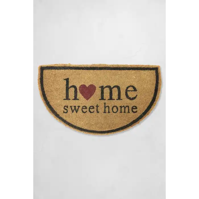 Home Sweet Home Yarım Ay Coco Kapı Paspası 40x70 cm