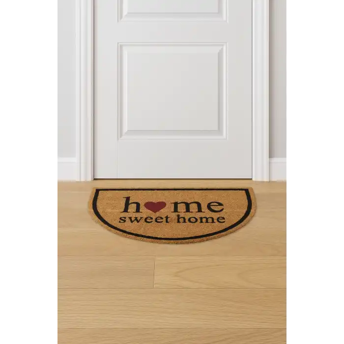 Home Sweet Home Yarım Ay Coco Kapı Paspası 40x70 cm