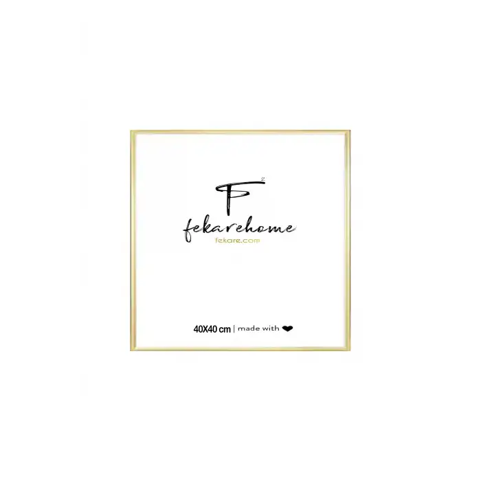 Metal Gold Kare Çerçeve ( 40x40 cm)