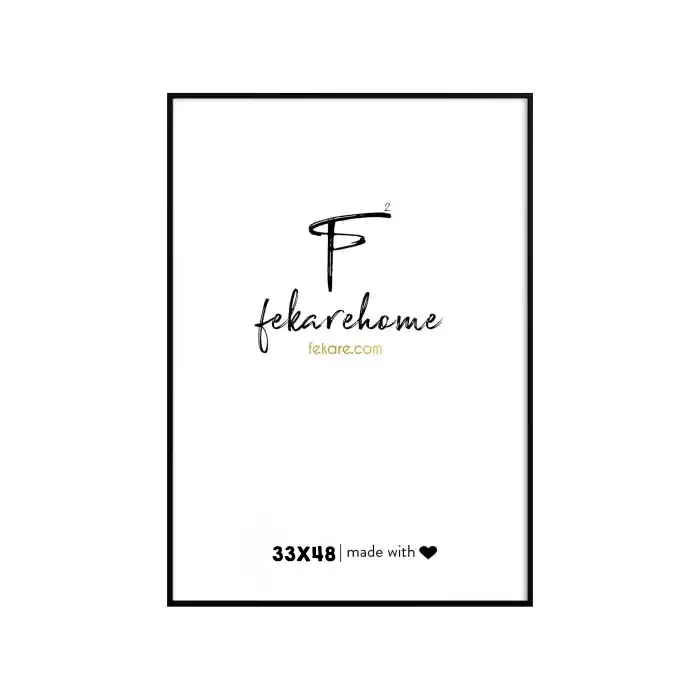 Metal Siyah Çerçeve ( 33x48 cm)