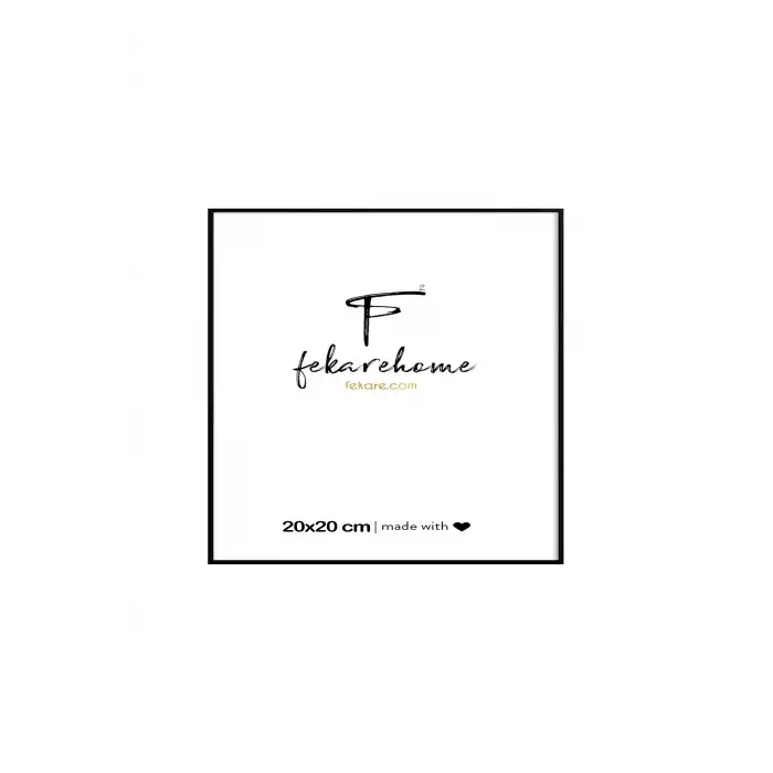 Metal Siyah Kare Çerçeve (20x20 cm)
