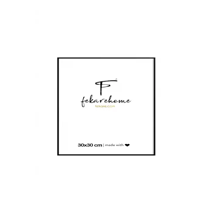 Metal Siyah Kare Çerçeve (30x30 cm)