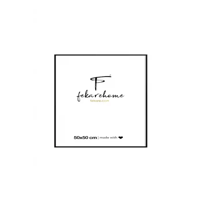 Metal Siyah Kare Çerçeve (50x50 cm)
