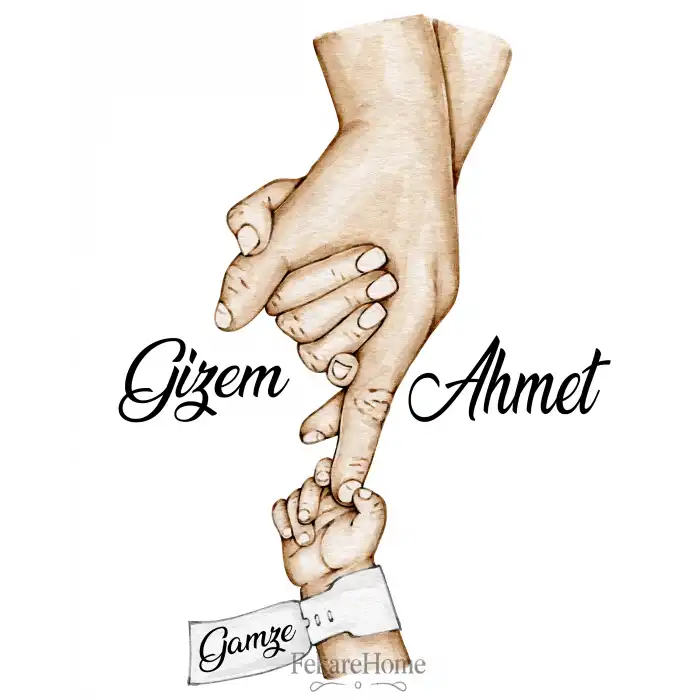 Aile İllüstrasyonu Poster Tablo